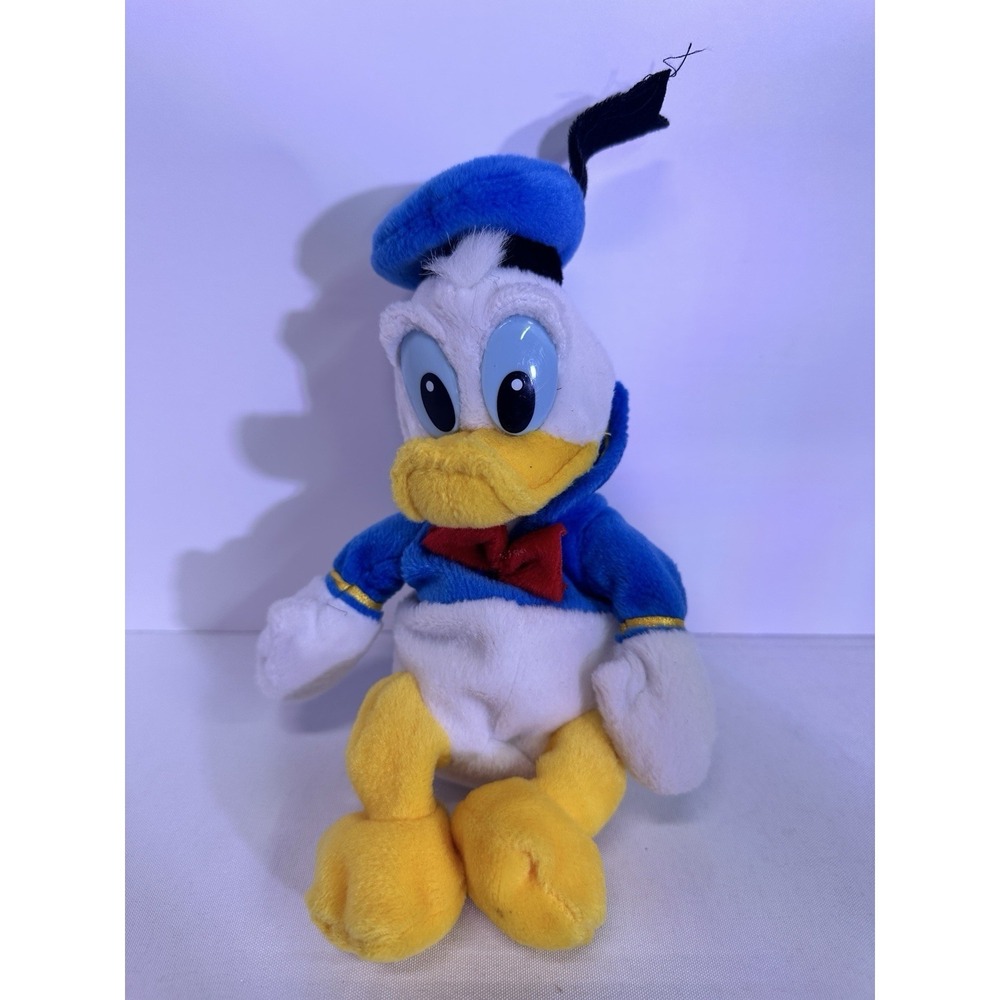 Disney Donald Duck Plush 9" Stuffed Animal Bean Bag Disney World Beanie